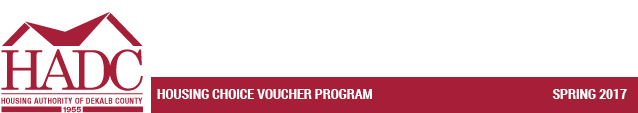 Housing Choice Voucher Program - Spring 2017