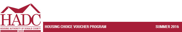 Housing Choice Voucher Program - Spring 2016