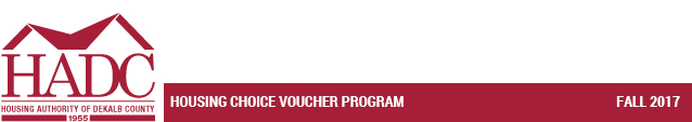 Housing Choice Voucher Program - Fall 2017